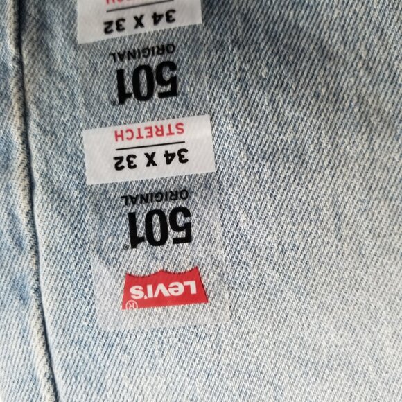 Levi's Men's 501 Original Fit Jean Thunder Moon Rocks 34W x 32L 005013184 - Picture 15 of 16